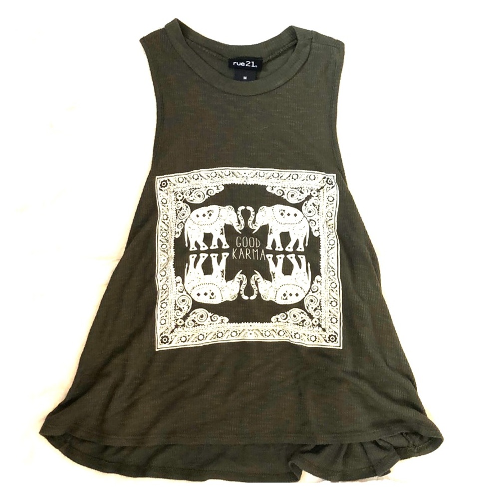 “Good Karma” high neck tank from Rue 21